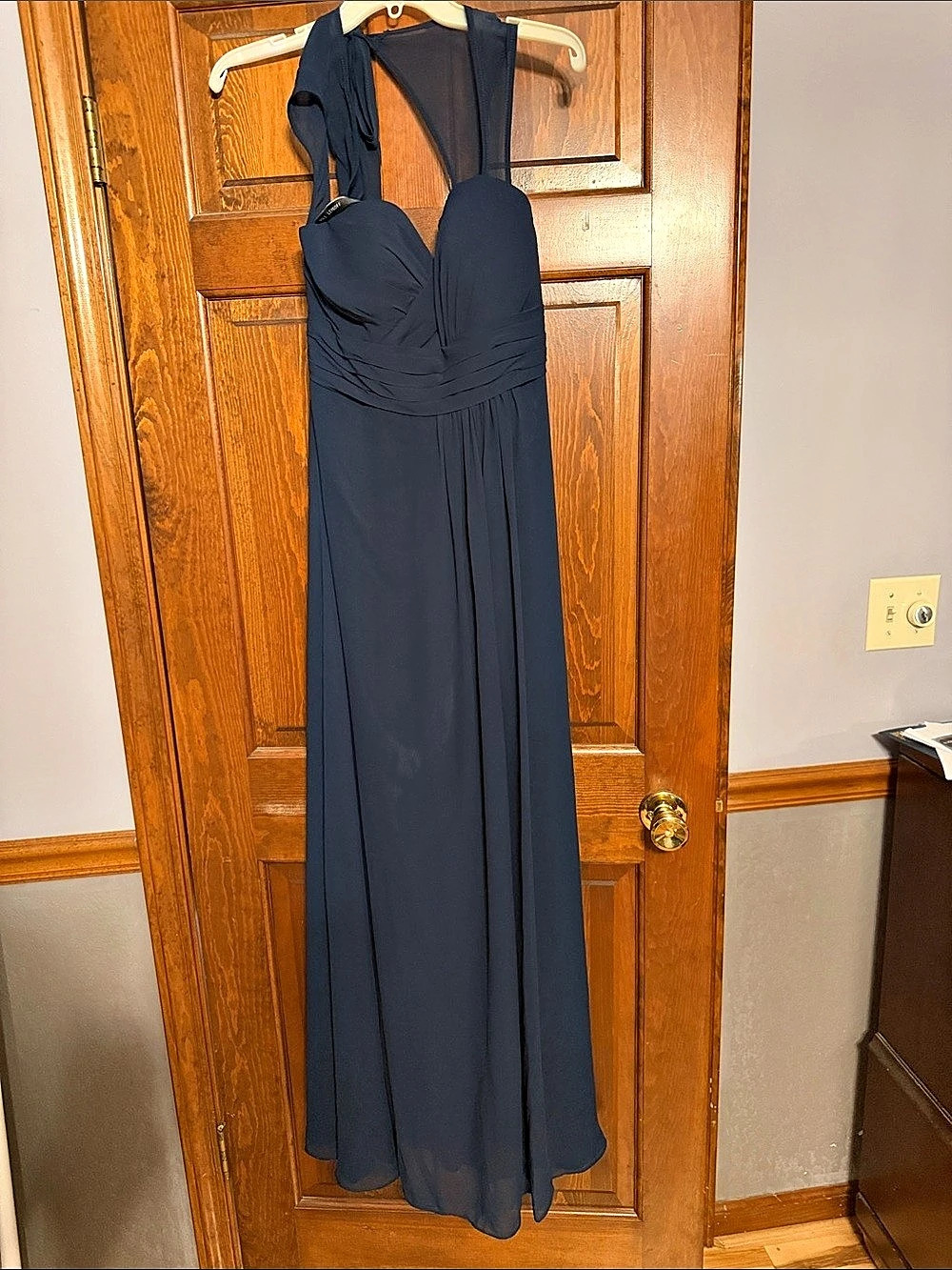 Levkoff Maxi Dress in Blue Size Large NWT